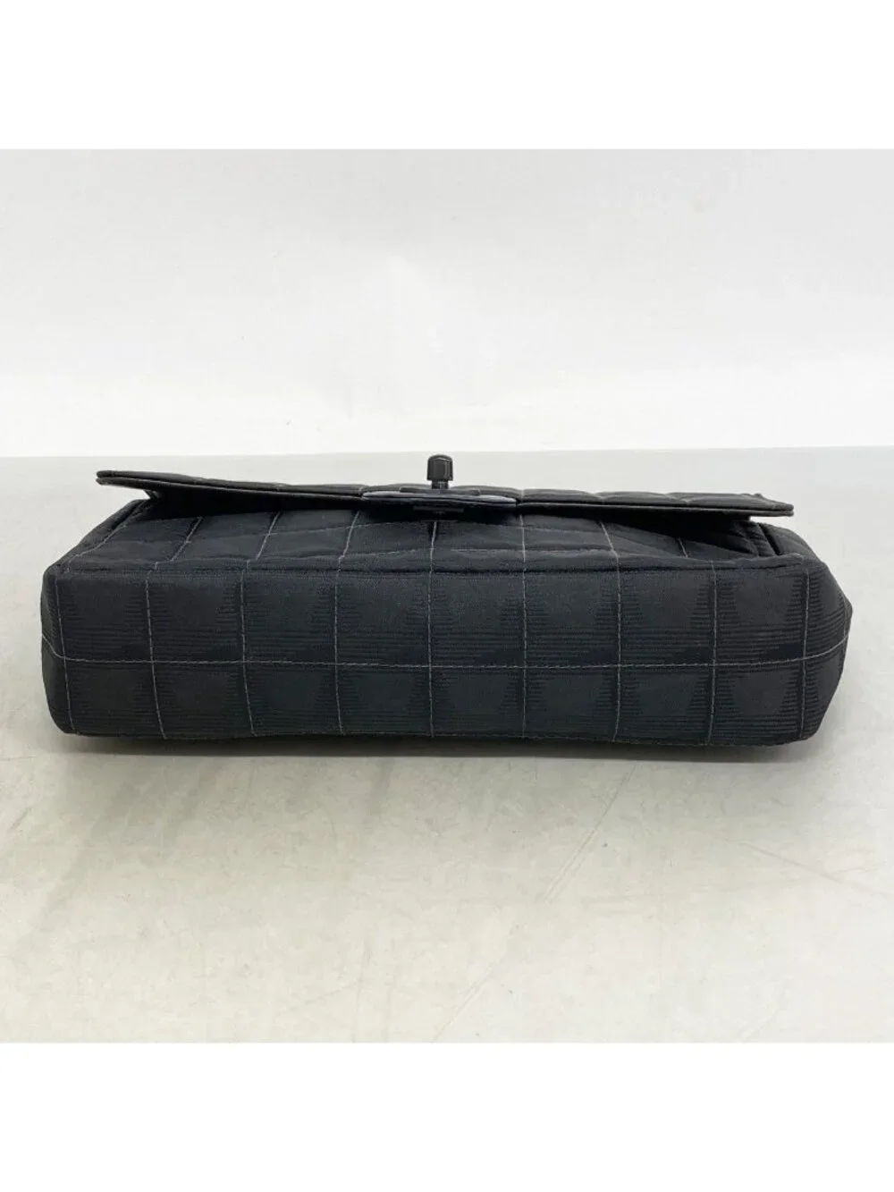 ★SOLD★ Chanel Shoulder Bag New Travel Nylon Black Silver - Picture 3 of 10
